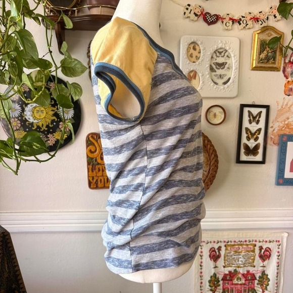 Vintage Y2K Spoiled Scoop Neck Striped Size XL for Layering - Picture 4 of 8